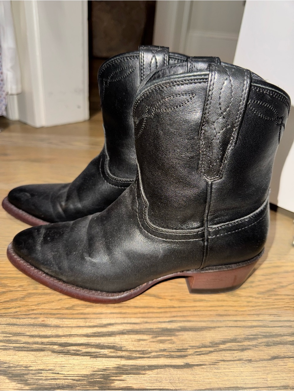 Tecovas Black Leather Boots